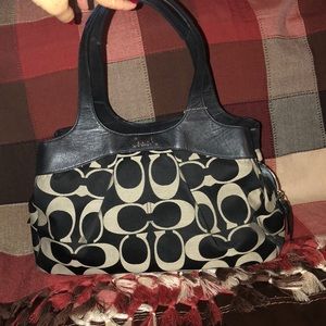 Coach black and grey bag